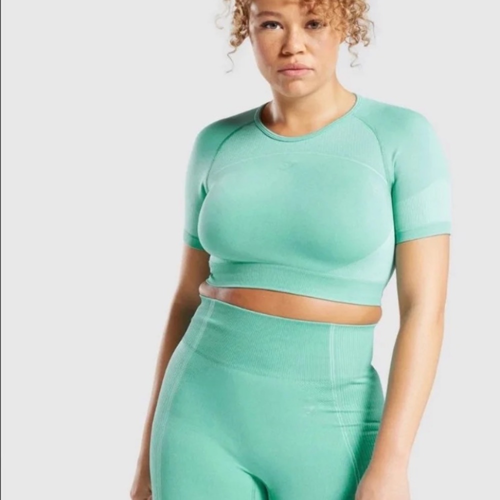 Gymshark Ultra Seamless Crop Top + Leggings Set